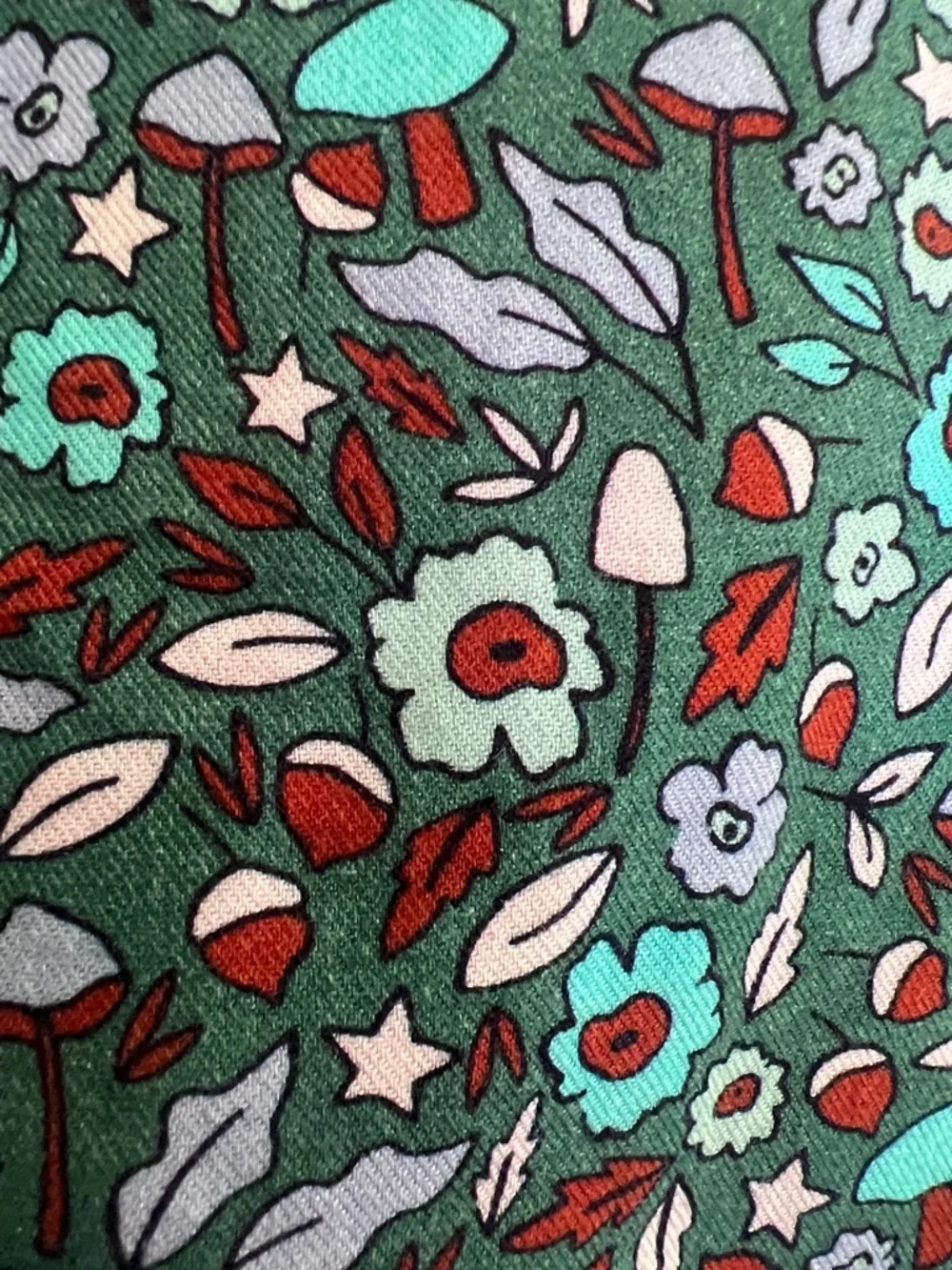 NWT- Cat & Jack SMOCKED Brown and Cream Mushroom 🍄 & Acorn Print Dress